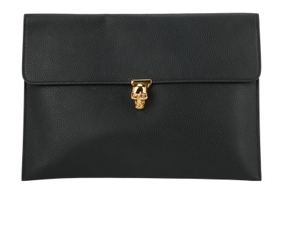 Skull Envelope Clutch, front view